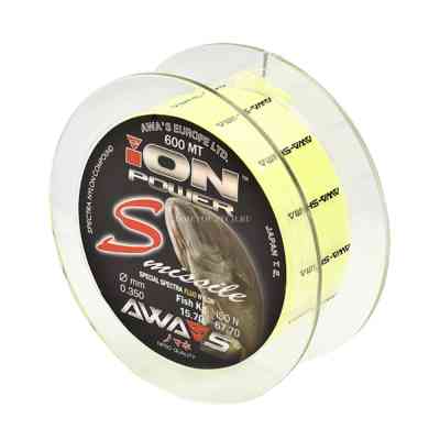 Леска карповая Awa'S ION POWER S-MISSILE FLUO 0.350мм (желтая)