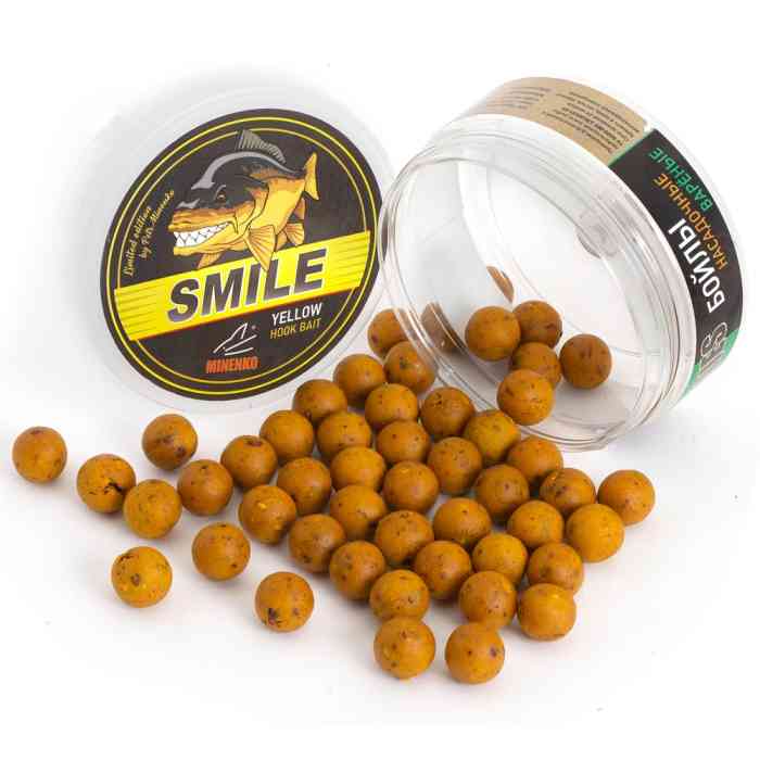 Насадочные бойлы MINENKO MUSSEL (SMILE) 14мм (варёные)