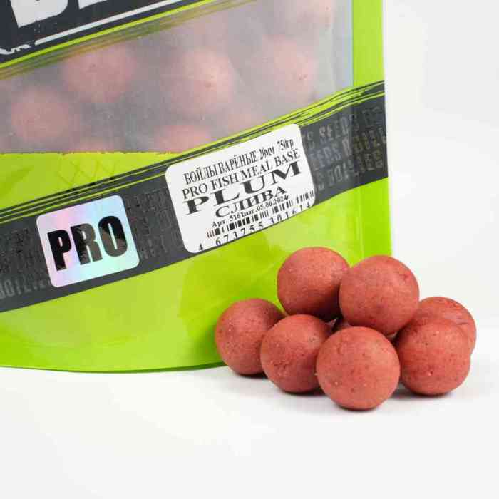 Бойлы варёные слива PRO FISH MEAL   д18 мм